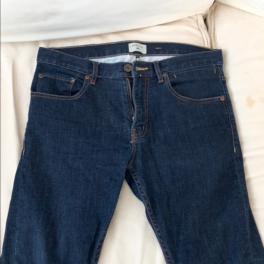 Quiksilver Distorsion Slim Fit Stretch Rinse Jeans